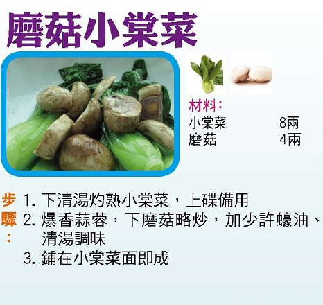 磨菇小棠菜
