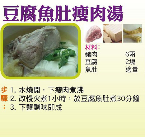 豆腐魚肚瘦肉湯