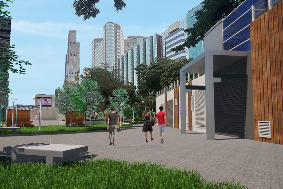善用土地:  市政局百週年紀念花園的地下蓄洪池建成後，當局會在原址重置花園。