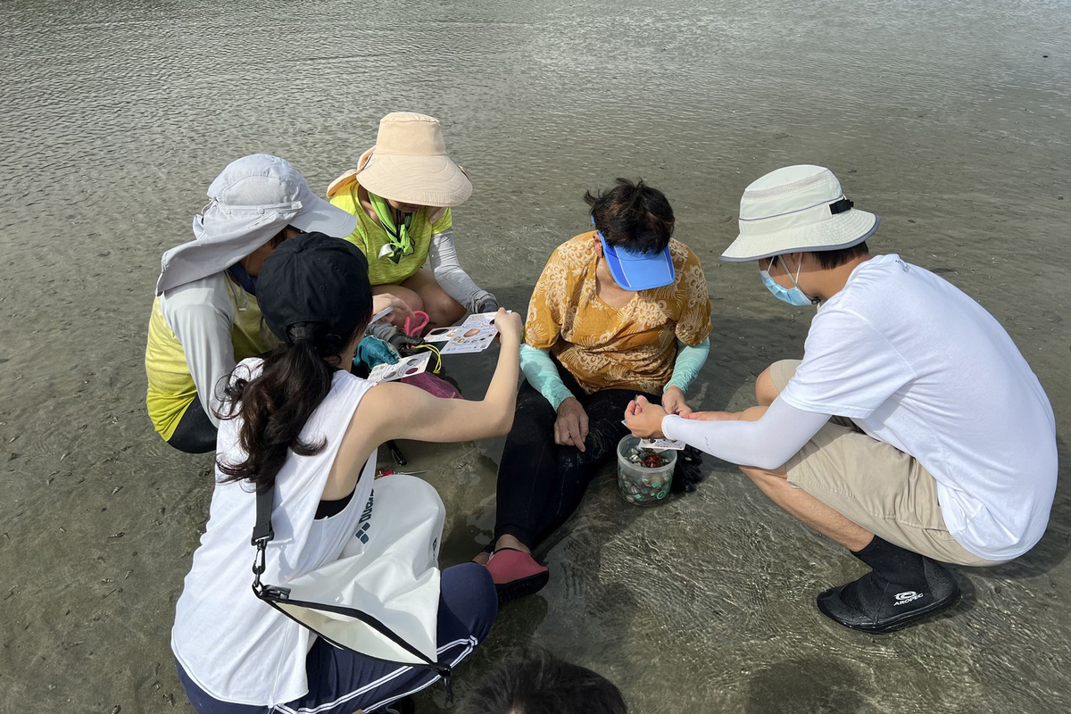 保育生態:  可持續大嶼辦事處連同世界自然基金會香港分會推行水口海岸保育計劃以來，市民的保育意識顯著提升，訪客大都遵守掘蜆守則。