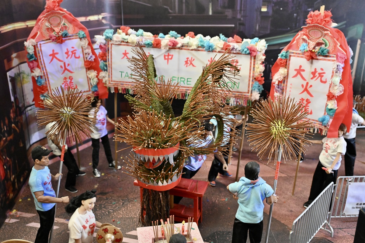 翔實記載:  文化館地下樓層是展覽館，介紹大坑火龍的歷史、紮作工藝和典故、舞火龍路線等。