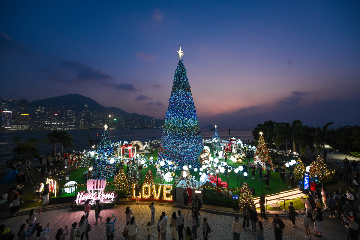 聖誕小鎮:  西九文化區設置20米高聖誕樹。