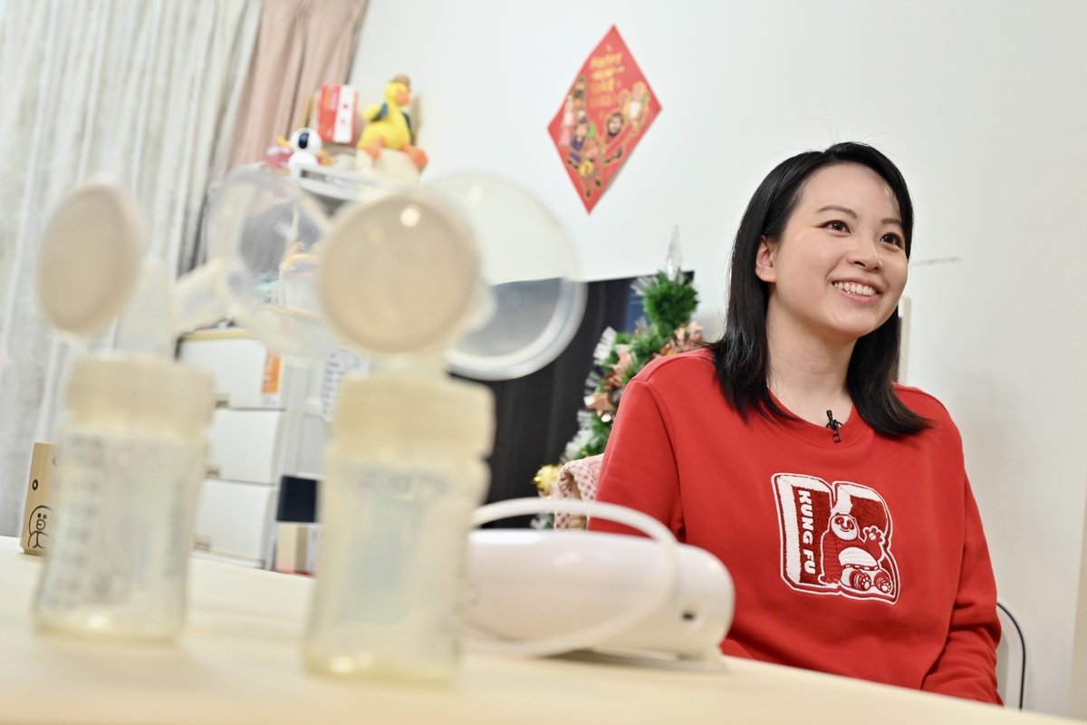 樂於助人:  陳敏婷以母乳餵哺兒子期間，曾受奶量不足困擾，推己及人，她決定捐出母乳，幫助有需要的嬰兒。
