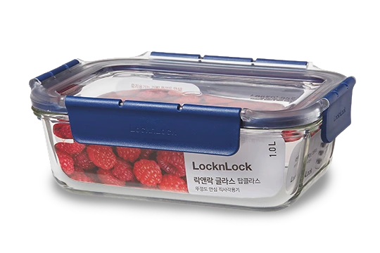 LocknLock---頂級透明耐熱玻璃保鮮盒-1000ML