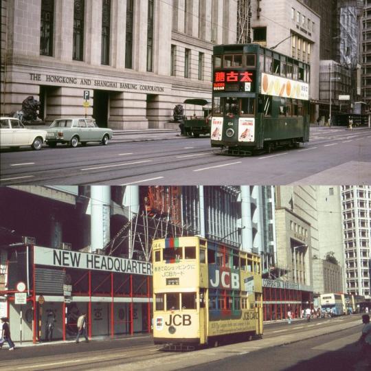 1967年及1984年，兩部 #戰後電車 先後路經兩代...