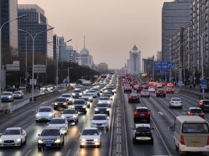 Beijing greeted the morning rush hour as new year arrives... Beijing greeted the morning rush hour as new year arrives...