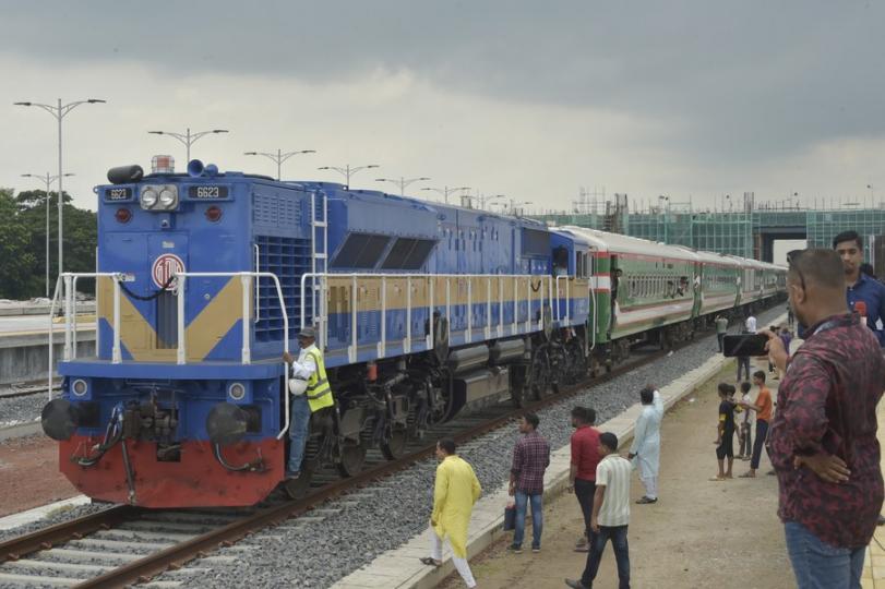 A newly-constructed mega railway via the China-built Bangladesh's largest Padma Bridge is all set fo...