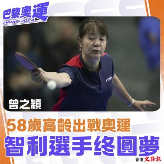 58歲高齡出戰奧運.......