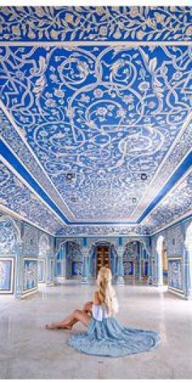 印度美侖美奐的宮殿也是很夢幻的感覺...