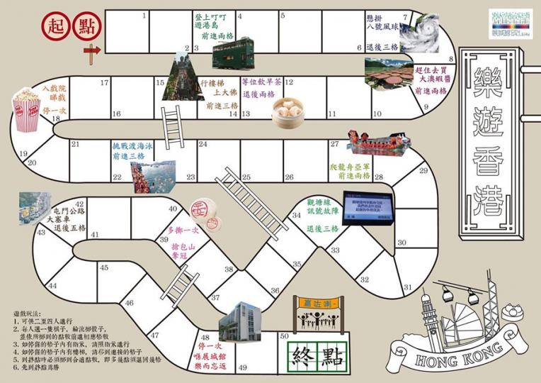 “樂遊香港”康樂棋~ 包棋盤、骰仔、棋同盒, 全部可以自己print出嚟DIY~
完成之後最多可以4個人一齊玩, 等大家安坐家中🏠都可以暢遊香港...