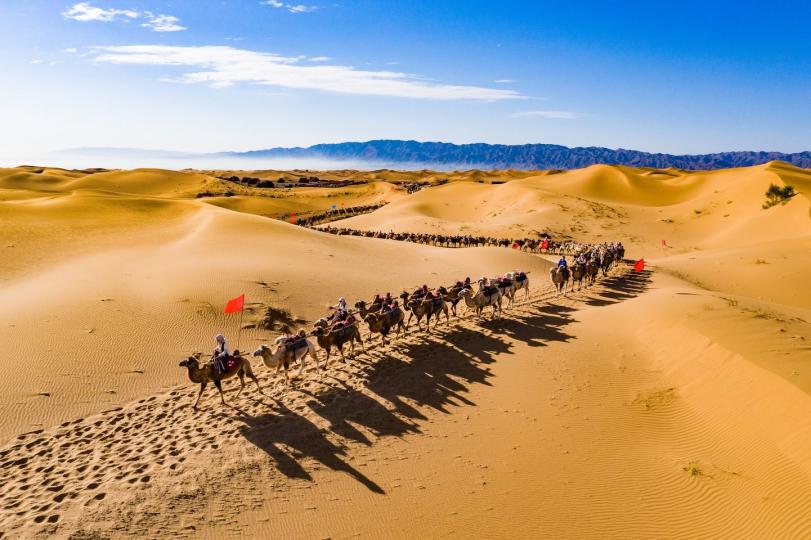 中衛市沙坡頭旅遊景區處於騰格里大沙漠南端，是甘肅、寧夏、內蒙古3省（區）的交接點...