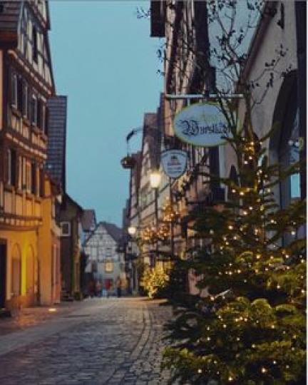 德國夜晚5點就天黑，今年的小鎮顯得更冷清
🥦❄️快D落雪啦！...
