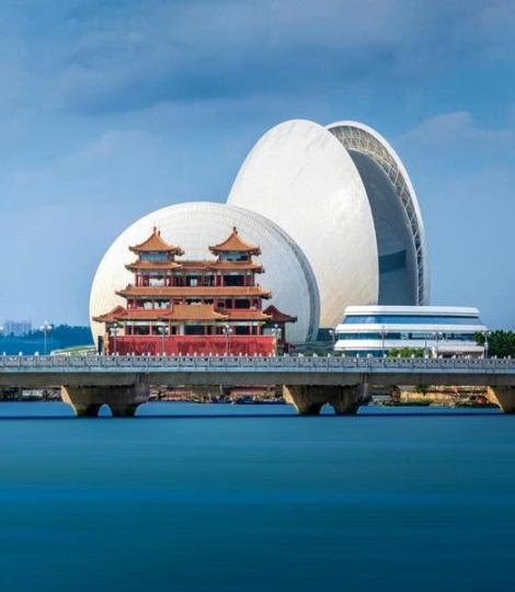 珠海古今建筑同框......