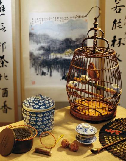 【老北京的「遛鳥」文化】 圖：謝光輝...