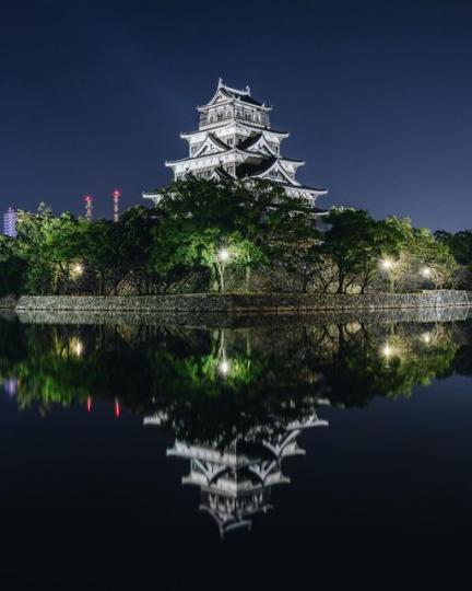 日本廣島城不僅是國家級古績，也被列選為日本100名城之一...