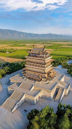 中国古代建筑杰出代表：鹳雀楼...