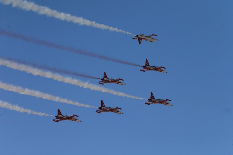 An annual airshow is ongoing in Türkiye with the display of both modern and historic aircraft... An annual airshow is ongoing in Türkiye with the display of both modern and historic aircraft...