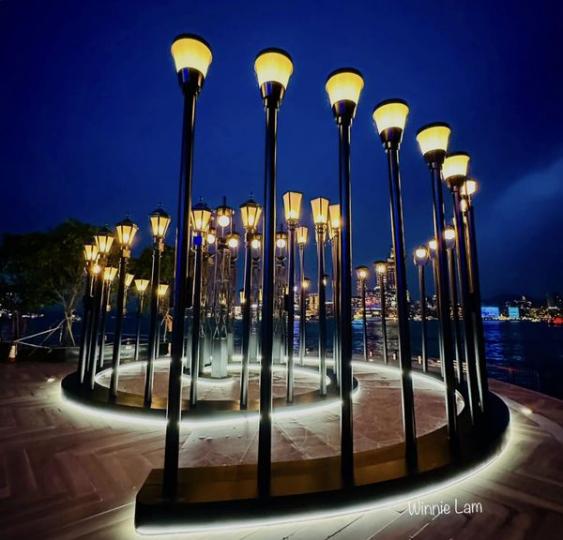 復古街燈重現灣仔海濱 港燈「時間迴廊」,...