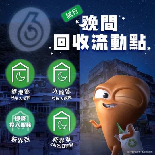 「晚間回收流動點」試行.....