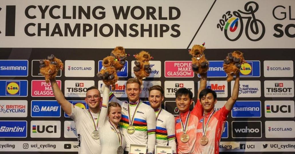 恭喜林子軒、林子樑2023 UCI世界室內單車錦標賽花式公開雙人項目奪銅...
