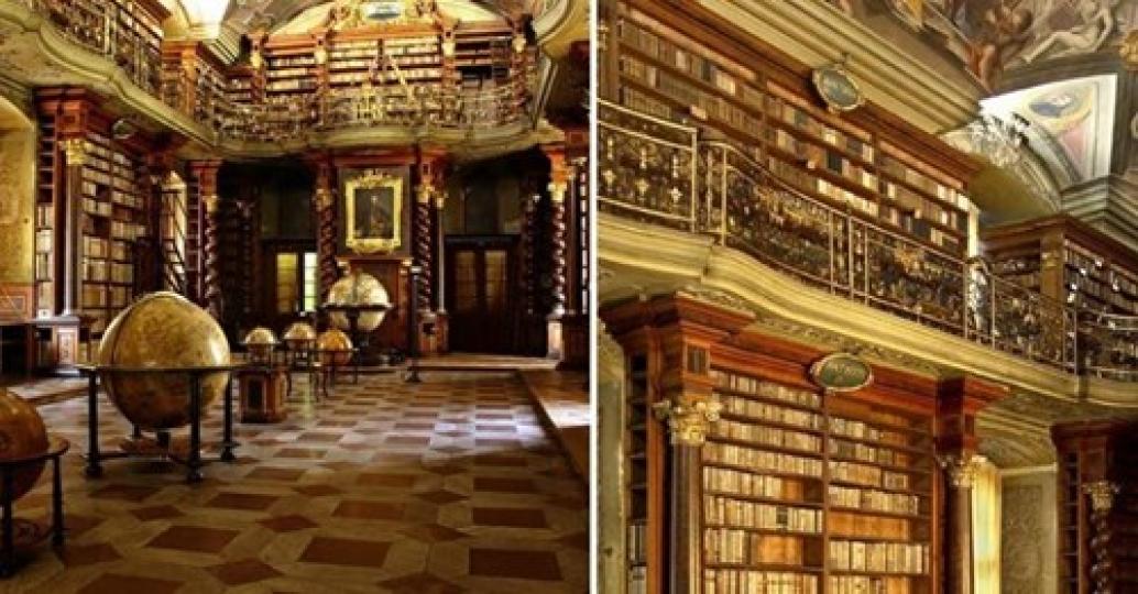 像是皇宮的圖書館大家有看過嗎？國外的建築讓人大開眼界...