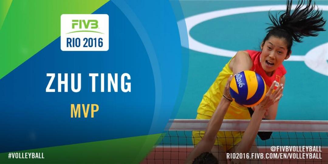 August, 20th 2016
Gold medal for TeamChina in Rio 🥇
And Zhu was named MVP!...