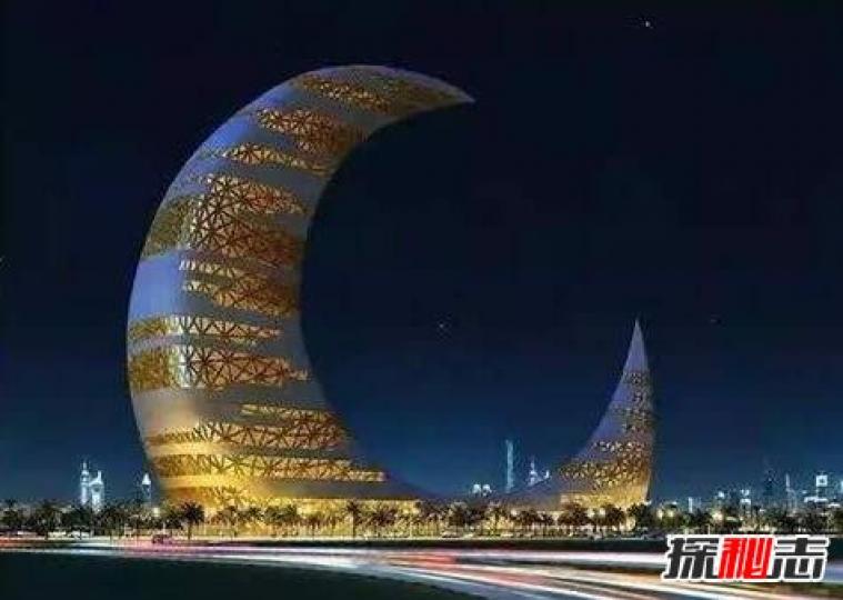 迪拜的月亮塔,它是個復合商業空
間,里面包含有圖書館,會議廳,餐
廳等等。...