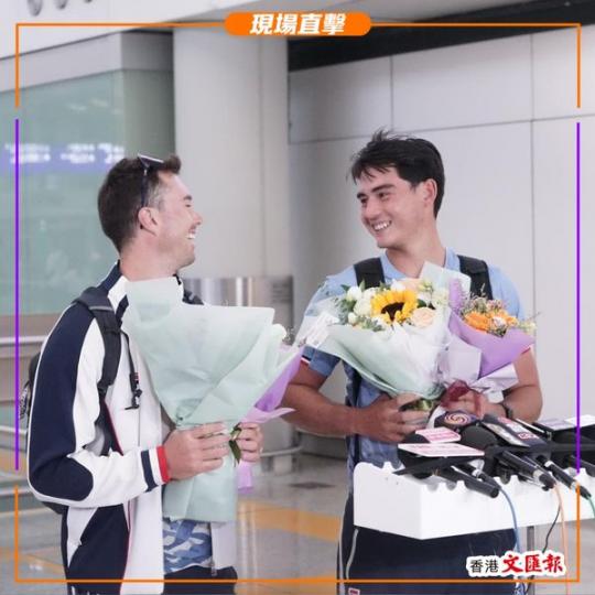 港隊帆船代表貝俊龍返港...