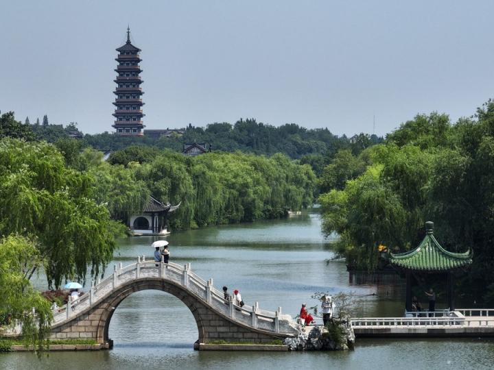 Historical and cultural city of Yangzhou in east China glows with new vitality...