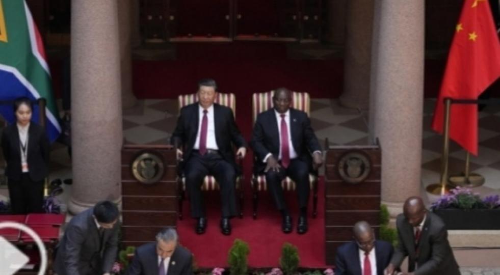 習近平：中國和南非要做維護
正義的全球伙伴...