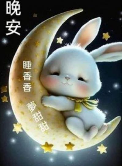 晚安，
         睡得好，夢甜甜！...