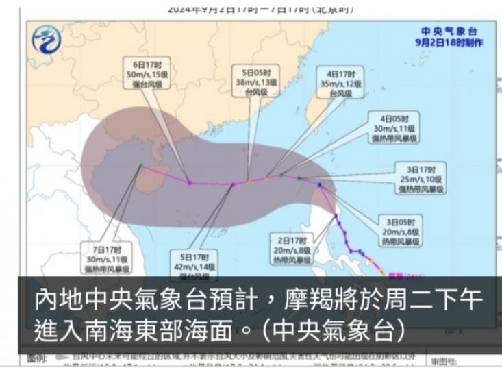 珠江口以東海域漁船被要求回港避風　海口發布瓊州海峽停運預警...