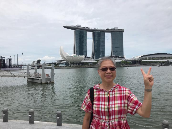 星加坡海濱
在星加坡海濱可以遠望濱海灣金沙酒店和大蓮花型的藝術科學博物館。這些建築物很有特色。...