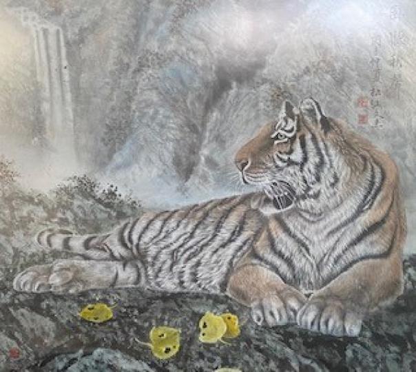老虎
明年是虎年，家中放一幅老虎畫有虎虎生輝的感覺。...