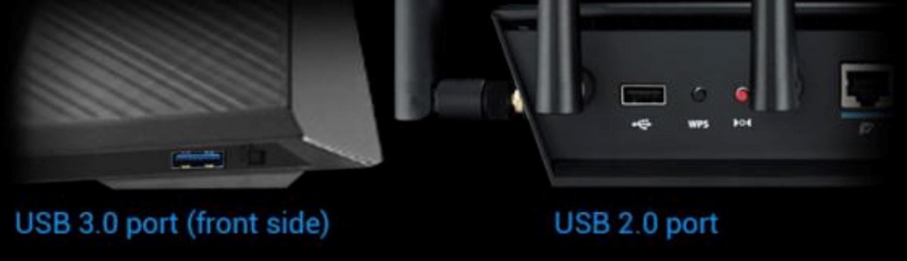 無線路由器對於 USB 2.0 與 USB 3.0 插槽的分別

無線路由器對於 USB 2.0 與 USB 3.0 插槽有不同的使用定位。以無線路由器上 USB 插槽用途來說，不外乎能做到網路共享列...