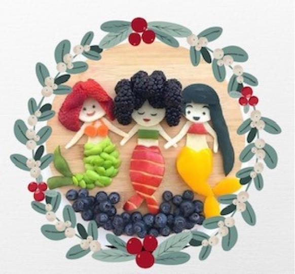 美人魚
三位美人會的設計是來自蔬果和食材，特別又精緻。...