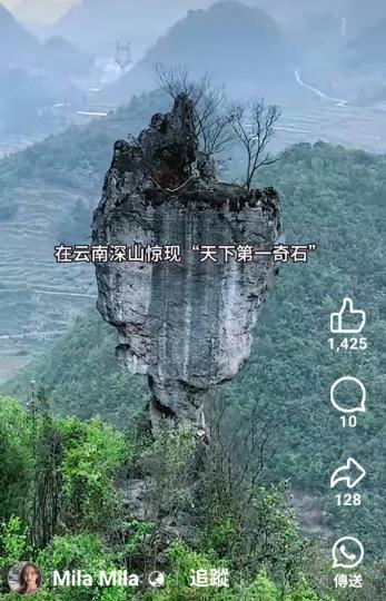 在云南深山惊現天下第一奇石...