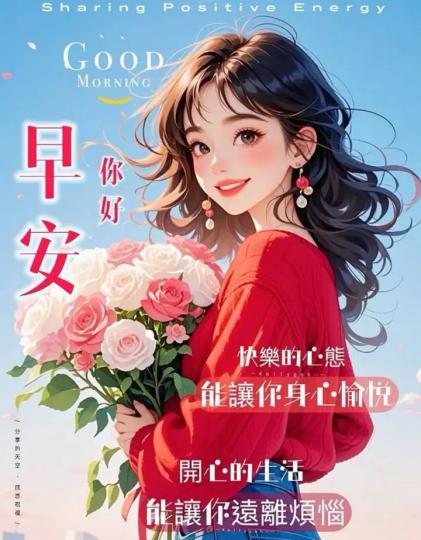 各位早晨開心的生活能讓你遠离煩惱...