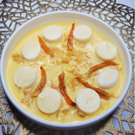 「名廚Denice Wai 廚房」簡易快煮 - 「瑤柱蝦乾玉子豆腐蒸水蛋 」食諎分享
