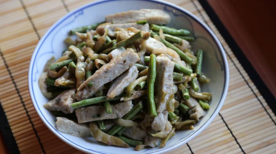 豆角炸菜炒魚鬆 豆角炸菜炒魚鬆