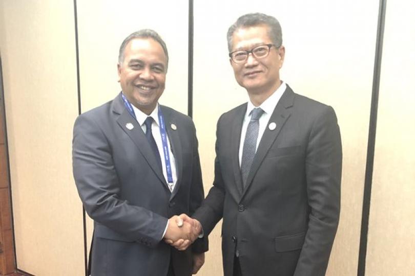 陳茂波出席亞太財長非正式會議 陳茂波出席亞太財長非正式會議