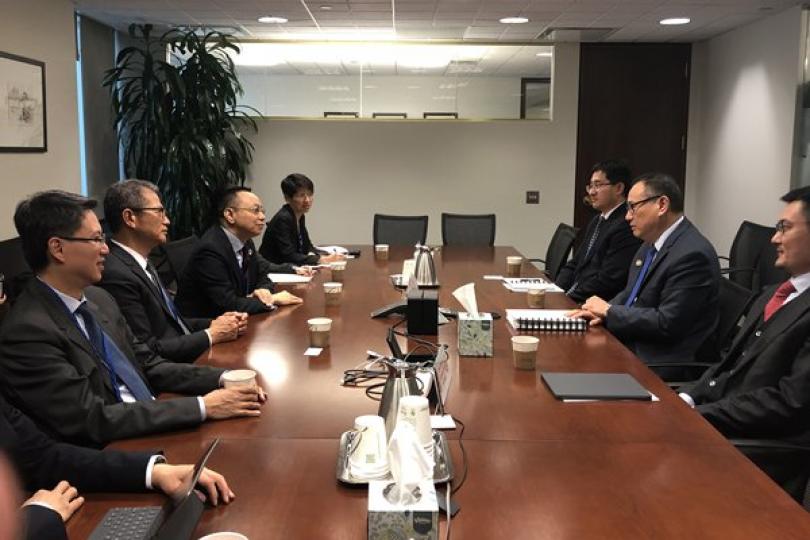 陳茂波續訪華盛頓 陳茂波續訪華盛頓