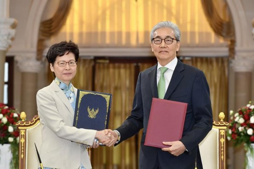 特首訪泰簽訂諒解備忘錄 特首訪泰簽訂諒解備忘錄