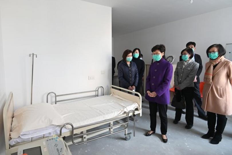 林鄭月娥視察駿洋邨 林鄭月娥視察駿洋邨