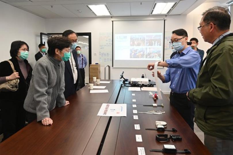 特首訪科學園 特首訪科學園