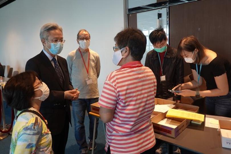 羅智光訪家居檢疫控制中心 羅智光訪家居檢疫控制中心