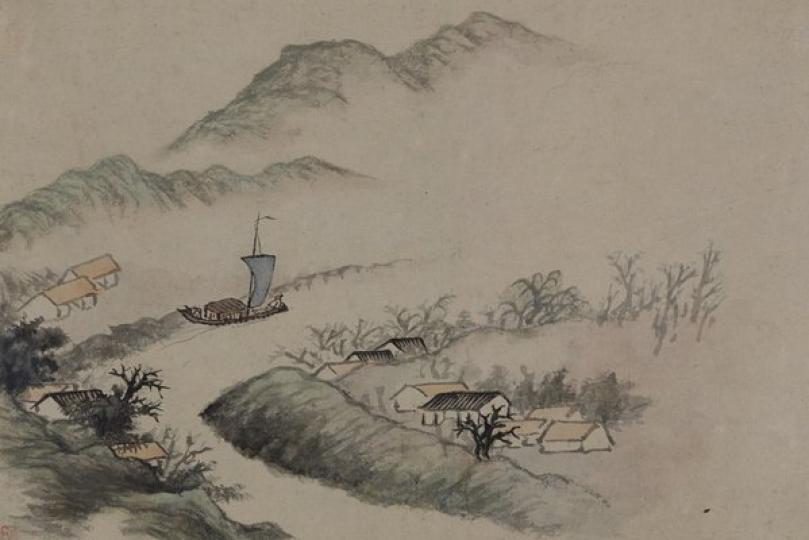 館藏選粹: 「眾樂樂---至樂樓藏品選」第二期展覽展出石濤《寫黃研旅詩意冊》。 館藏選粹: 「眾樂樂---至樂樓藏品選」第二期展覽展出石濤《寫黃研旅詩意冊》。