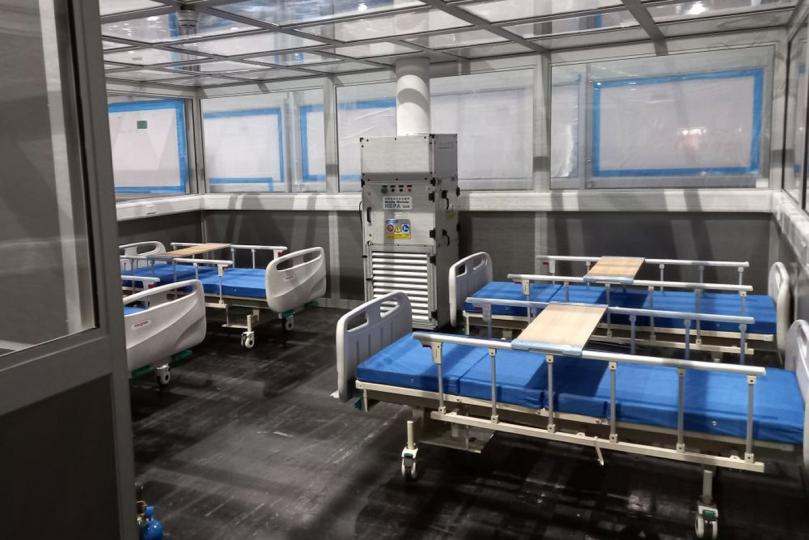 負壓病房:  增建的社區治療設施將設置40個負氣壓間隔，每個最多可放置四張病床。