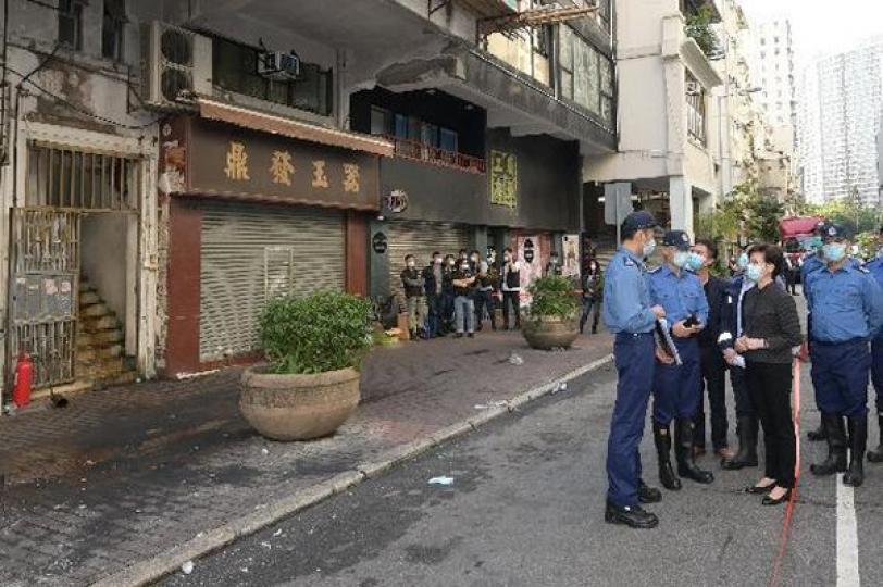 特首要求部門做好火災善後工作 特首要求部門做好火災善後工作