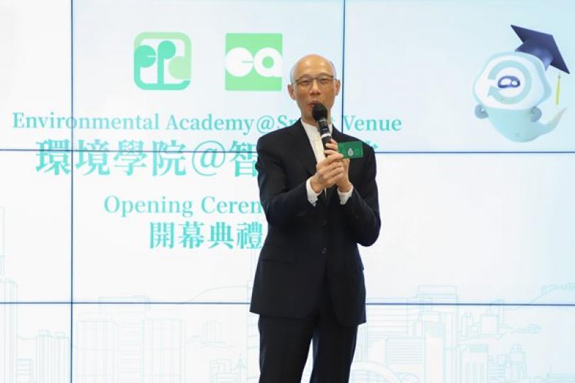 黃錦星主持環保培訓設施啟用禮 黃錦星主持環保培訓設施啟用禮